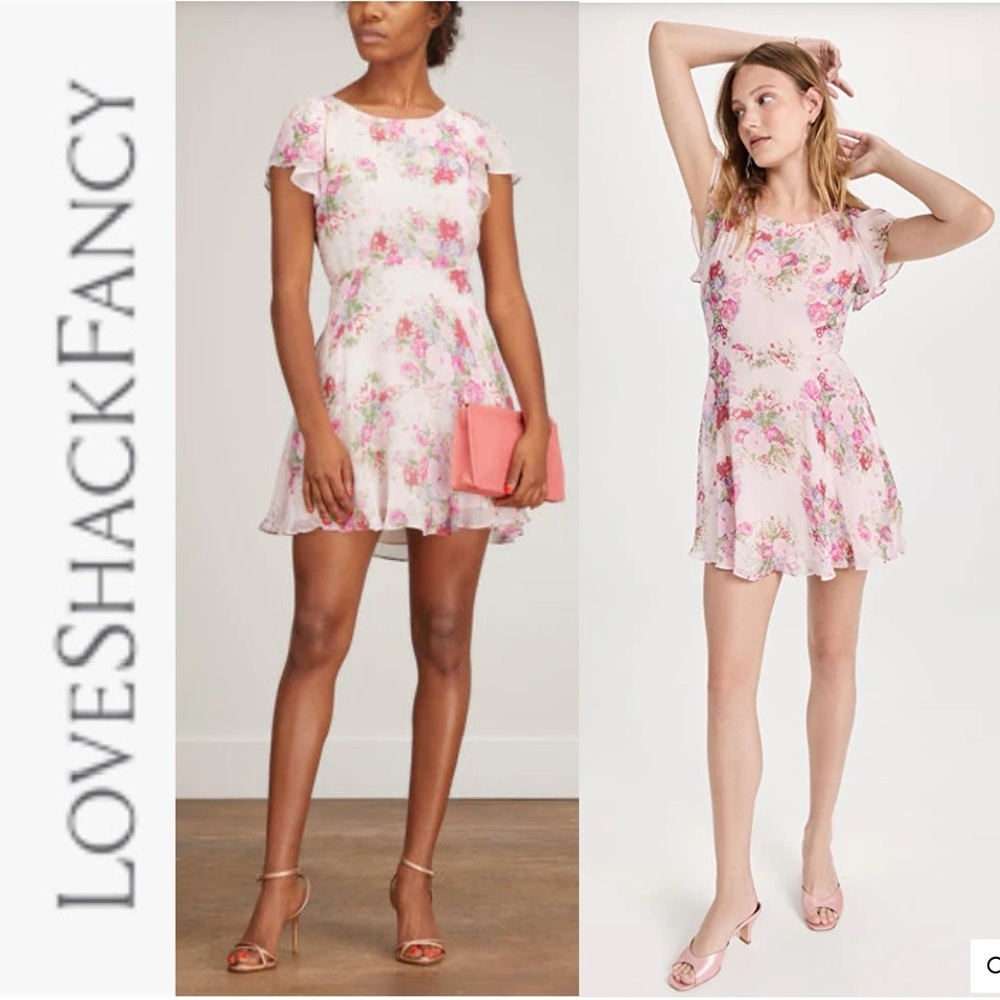 NWT LoveShackFancy Garner Mini Dress in Shimmering Springs 6 - Picture 3 of 14